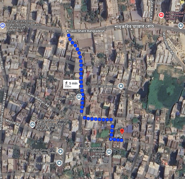 5 minutes from Shah Kabir Mazar Road